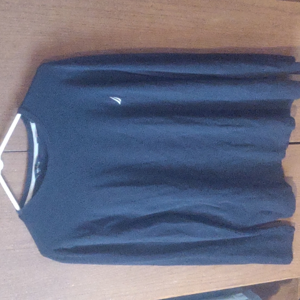 Men's Large Nautica Long Sleeve Logo T Shirt
